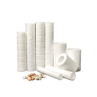 Микронно ниво PP Филтърен елемент за душ, издухан чрез топене